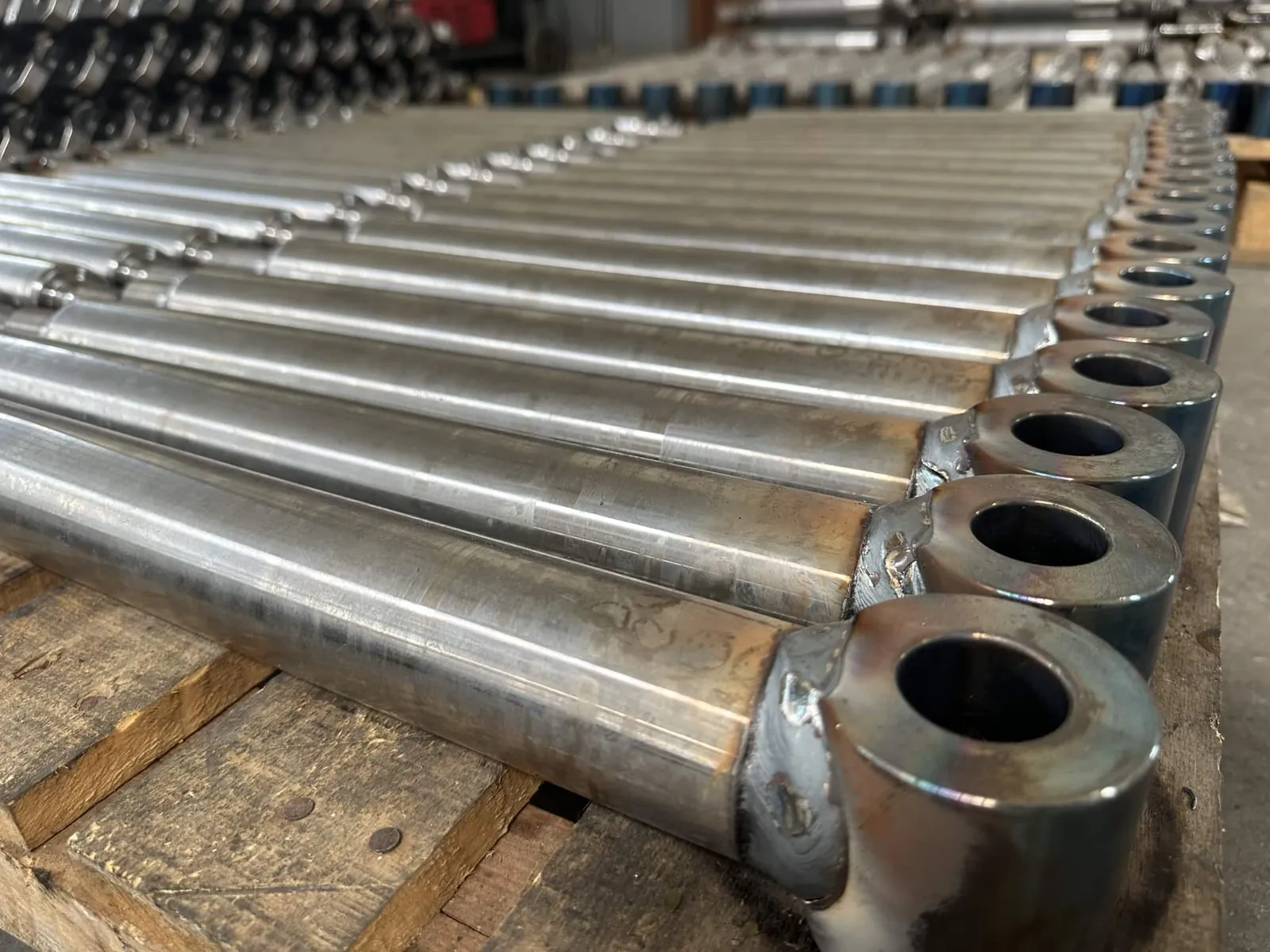 Cylinder barrels with welded clevis eyes
